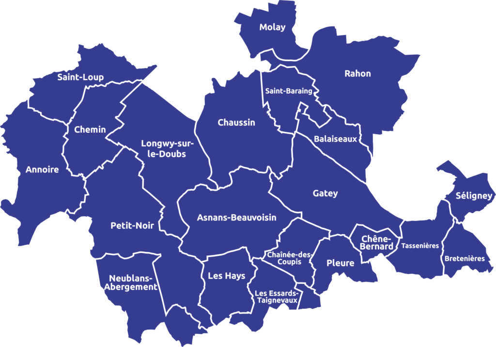 Carte du territoire CCPJ