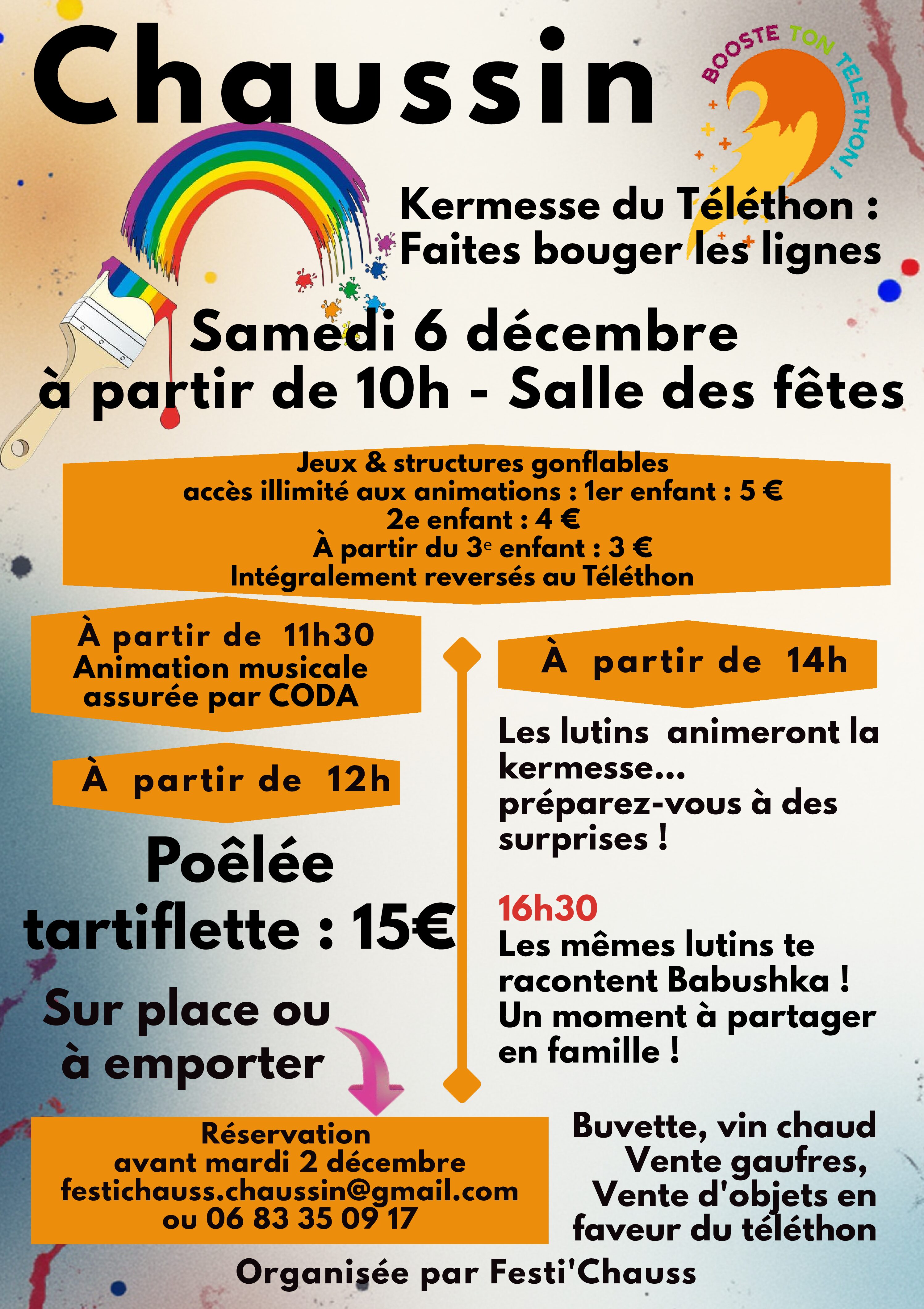 You are currently viewing Kermesse du Téléthon – Festi’Chauss