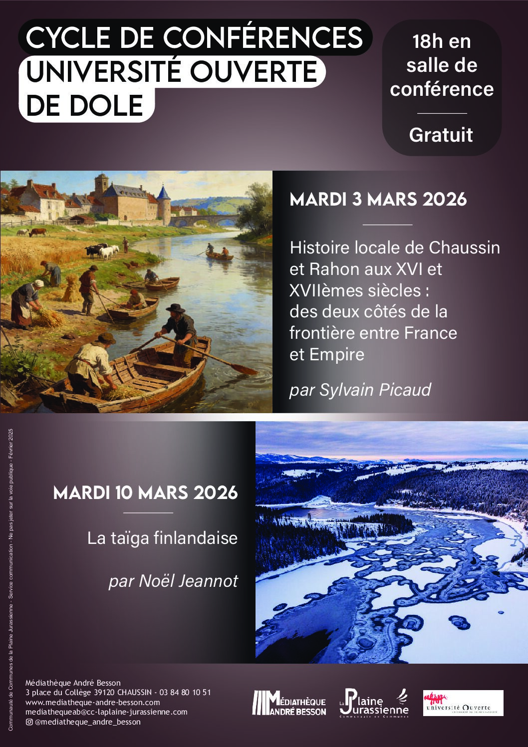 You are currently viewing Cycle de conférences – Université ouverte de Dole