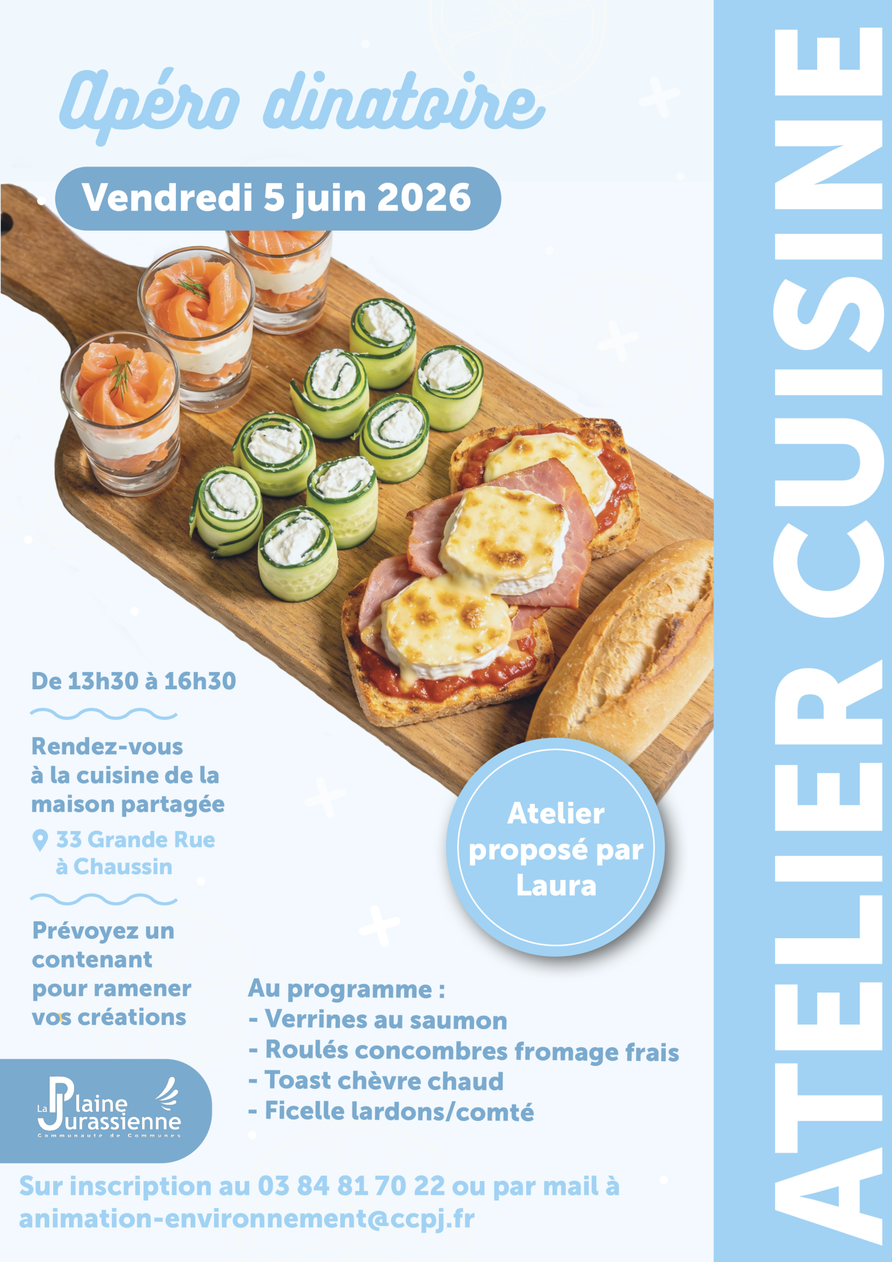 You are currently viewing Atelier cuisine : apéro dinatoire