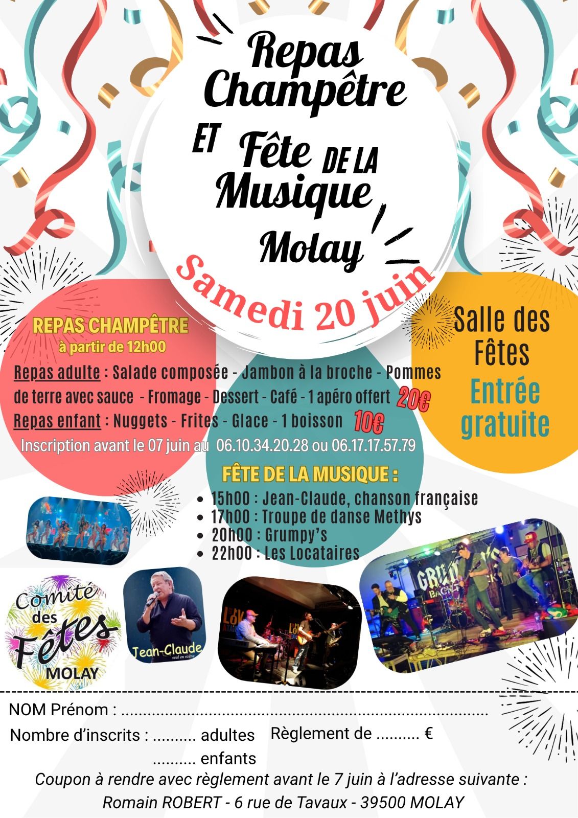 You are currently viewing Fête de la musique et repas Champêtre à Molay