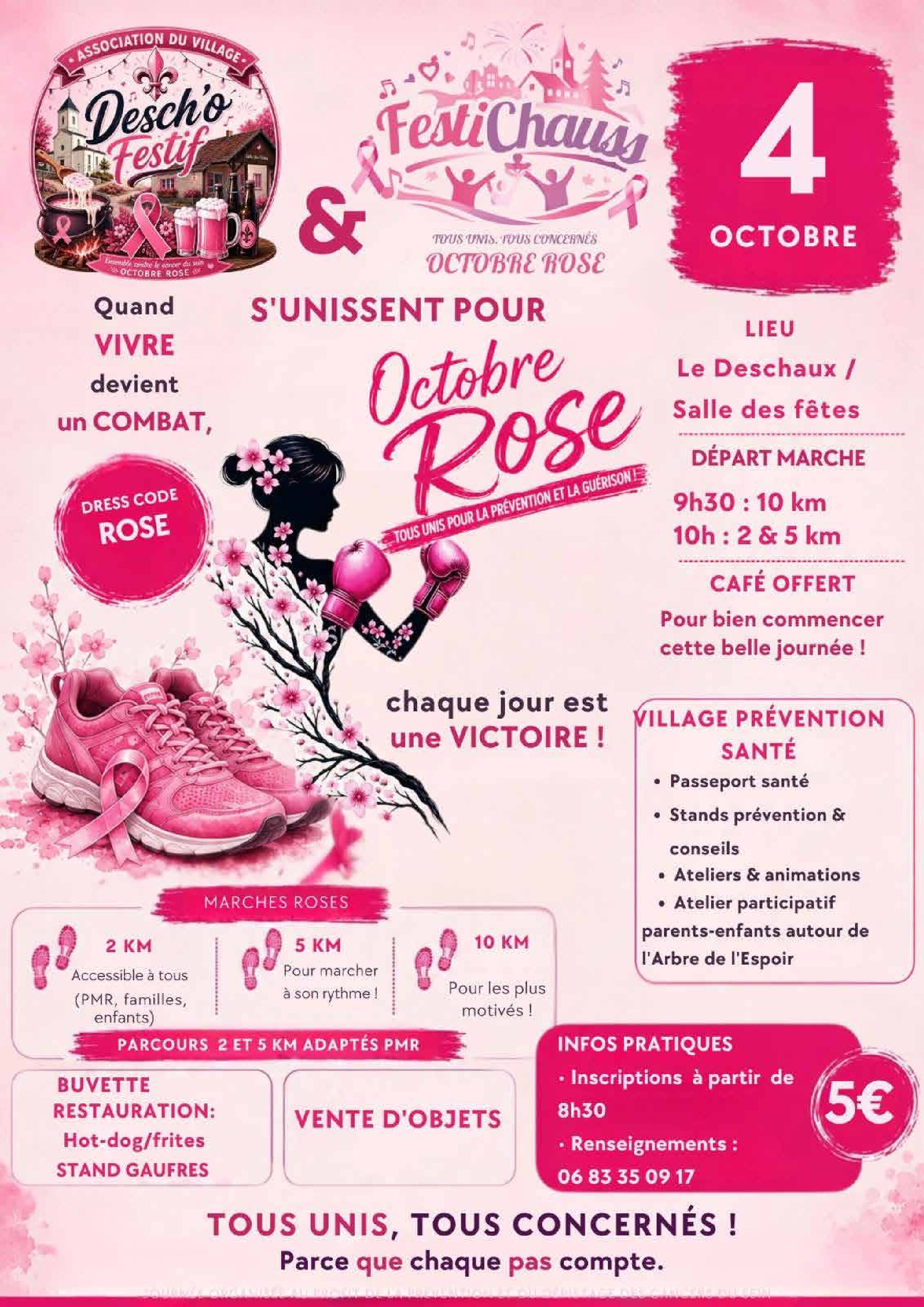 You are currently viewing Desch&rsquo;o Festif et Festi&rsquo;Chauss se mobilisent en faveur d&rsquo;Octobre Rose