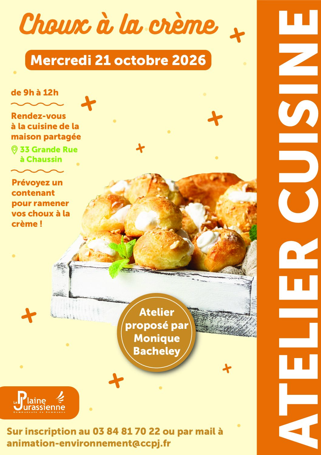Vous consultez actuellement Atelier Cuisine – Choux à la crème