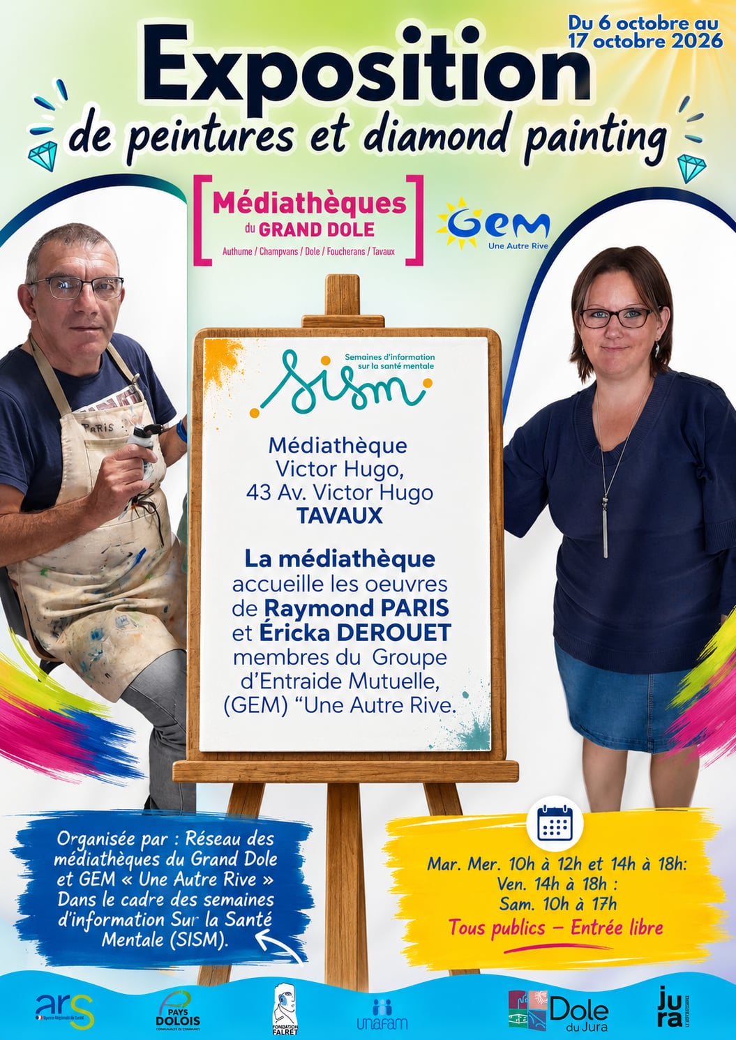 Vous consultez actuellement Exposition de peintures et diamond painting